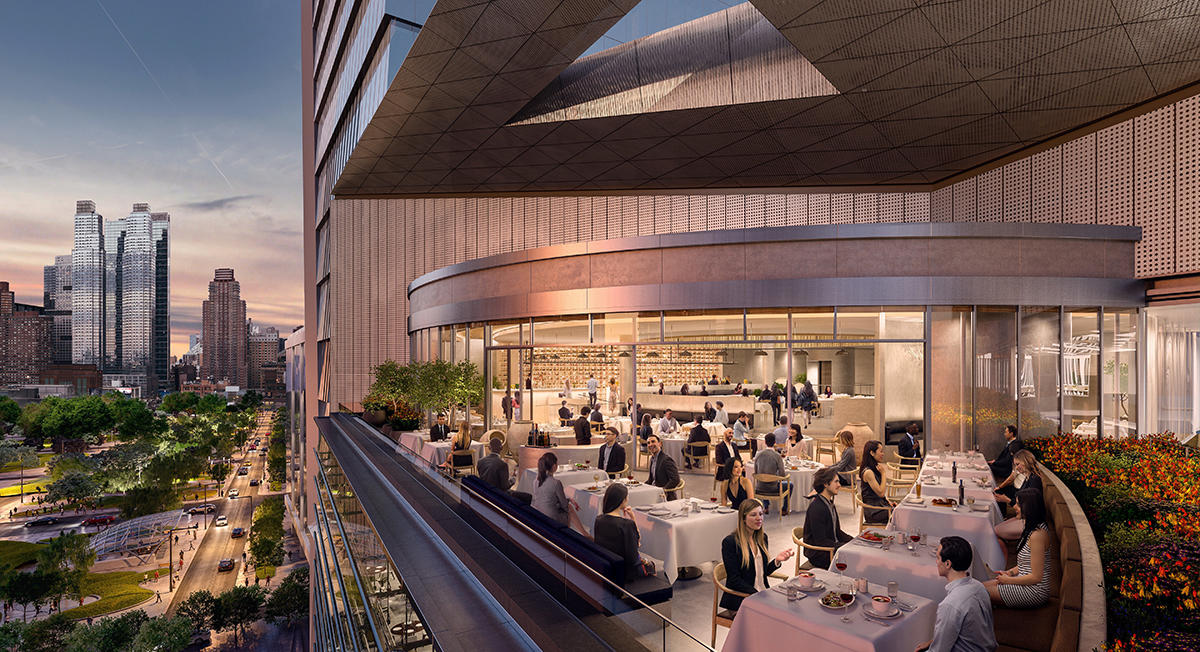 A rendering of Hudson Yards dining (Credit: Related Companies)