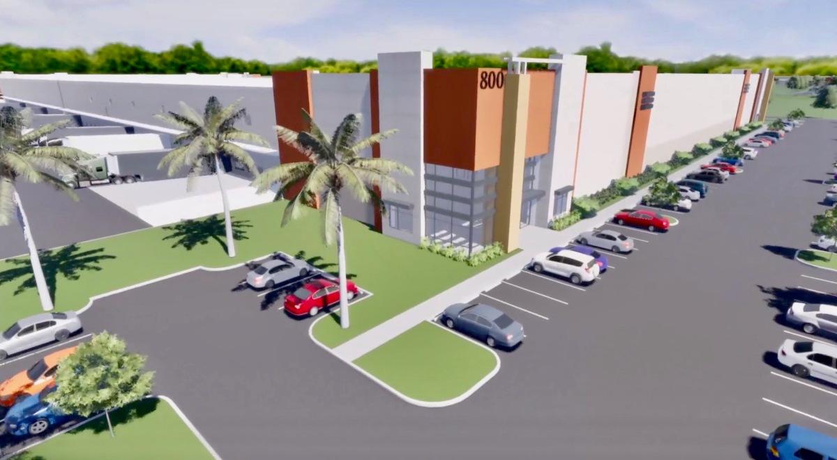 Rendering of industrial space that McCraney Property will co-develop with Tavistock Development Co. at Infinity Park in Orlando.