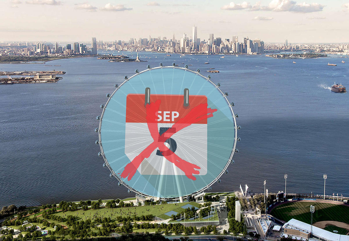 The fate of the New York Wheel project will now be determined on Sept. 11. (Credit: iStock)