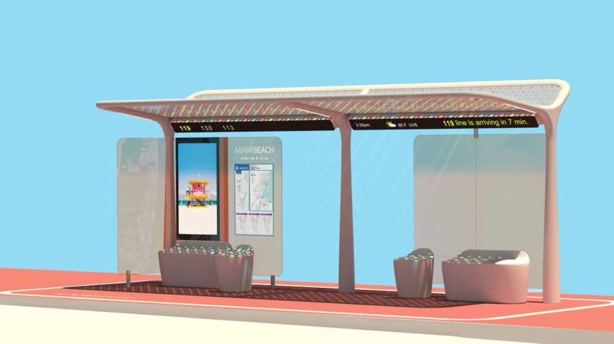 Pininfarina-designed bus shelters are coming to Miami Beach (Credit: Miami Herald)