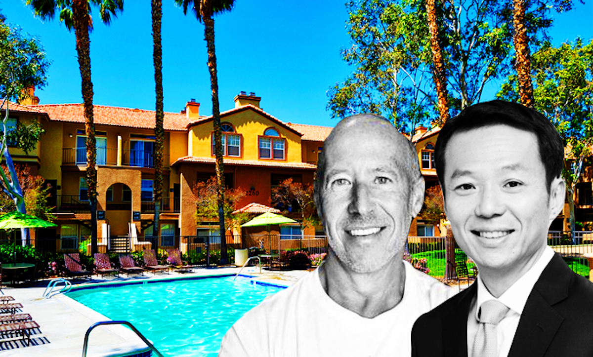 Starwood Capital Group CEO Barry Sternlicht, CapitaLand Limited CEO Lee Chee Koon, and Marquessa Villas in Corona, CA