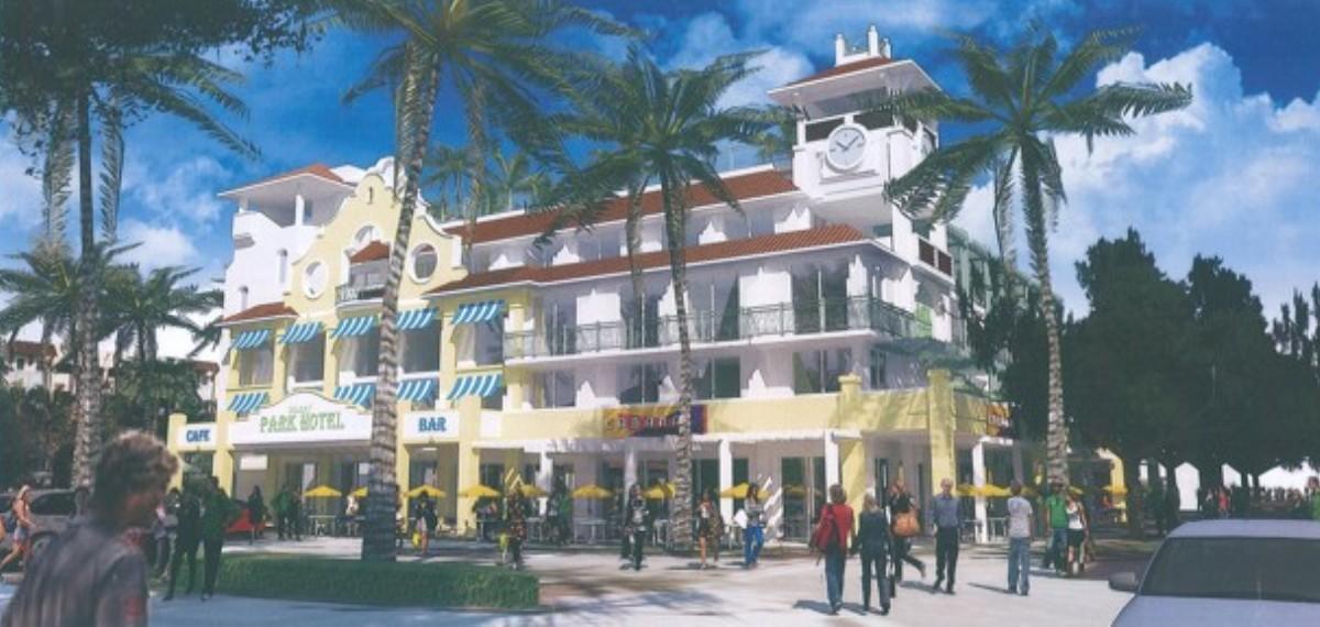 William Himmelrich and David Hosokawa sued Delray over a planned hotel depicted in this rendering.