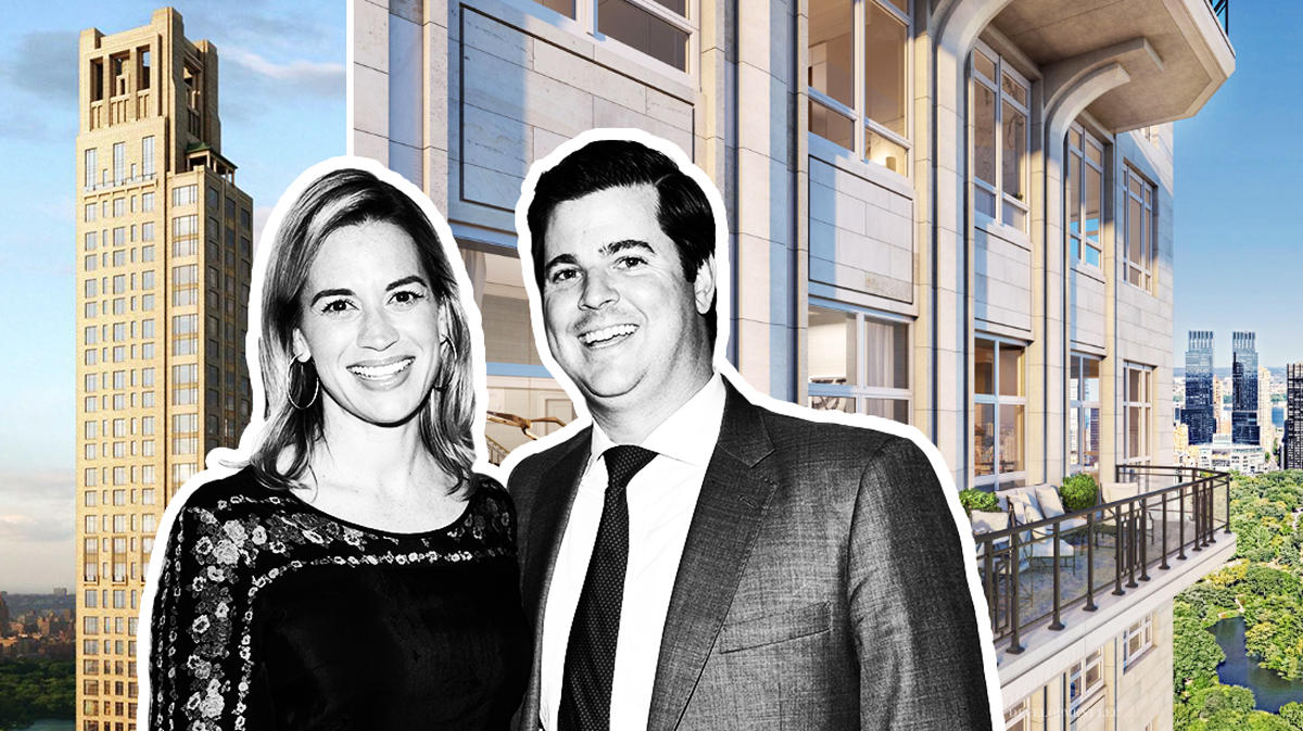 Renderings of 520 Park Avenue and Christine and Patrick McCurdy (Credit: 520 Park Avenue and Getty Images)