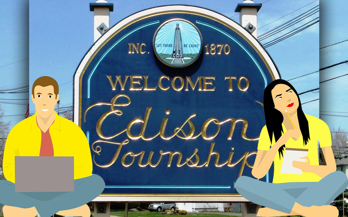 Edison, New Jersey (Credit: Safe Shredding LLC and Pixabay)