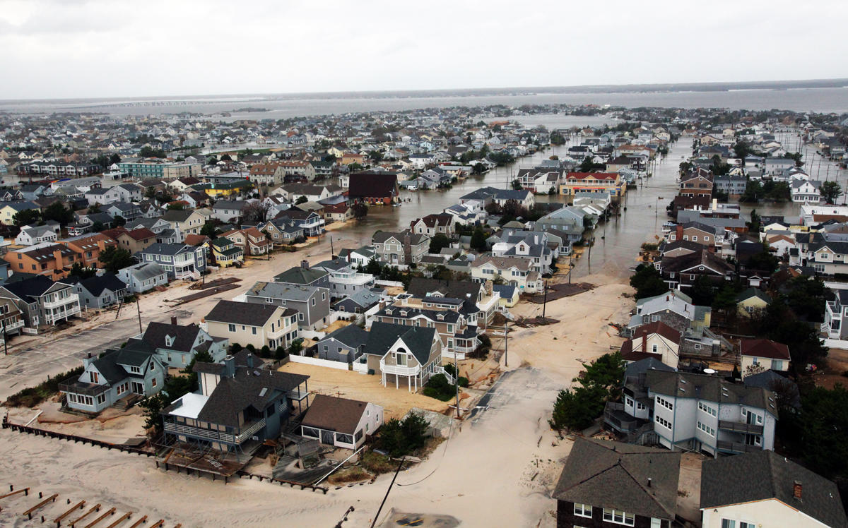 New Jersey homes damaged in Hurricane Sandy (Credit: DVIDSHUB via Flickr)