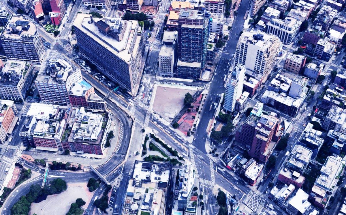 The development site of 2 Hudson Square (Credit: Google Maps)