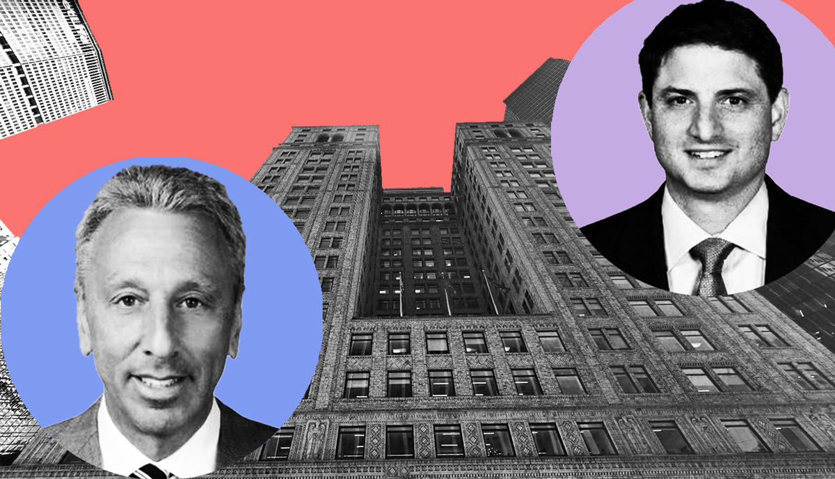 From left: Barry Gosin, Newmark Group offices at 125 Park Avenue, and Mike Rispoli (Credit: Google Maps and LinkedIn)