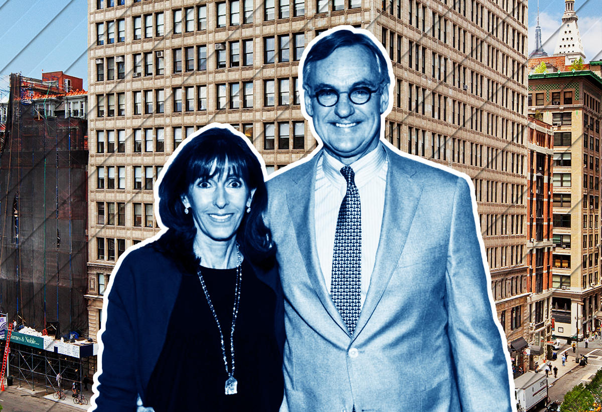 Daun and Peter Hauspurg and ABS Partners Real Estate offices at 200 Park Avenue South (Credit: Twitter and ABS Partners)