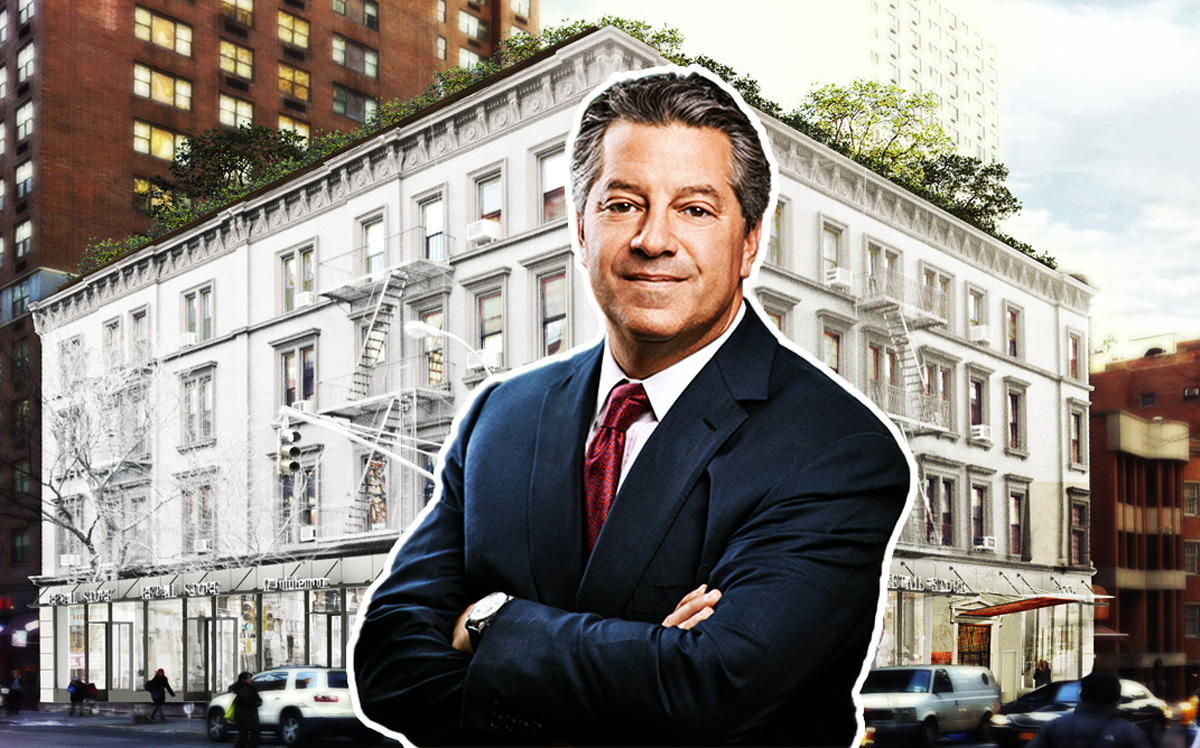 SL Green CEO Marc Holliday and 1231 Third Avenue (Credit: SL Green and Thor Equities)