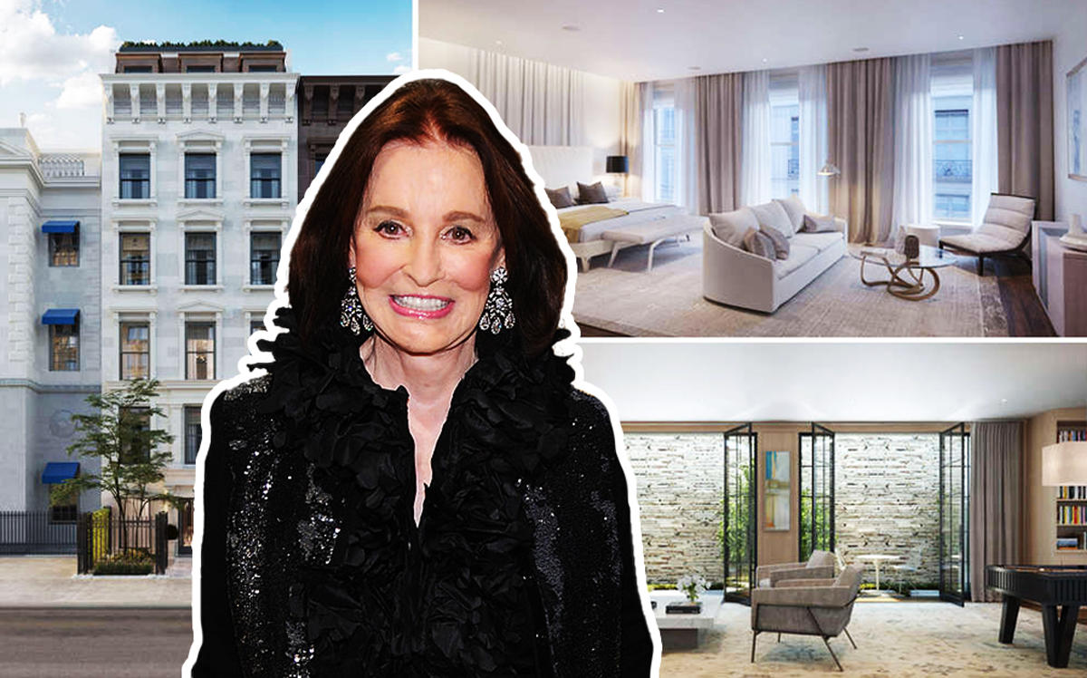 Gloria Vanderbilt and 39 East 72nd Street (Credit: Getty Images and CityRealty)