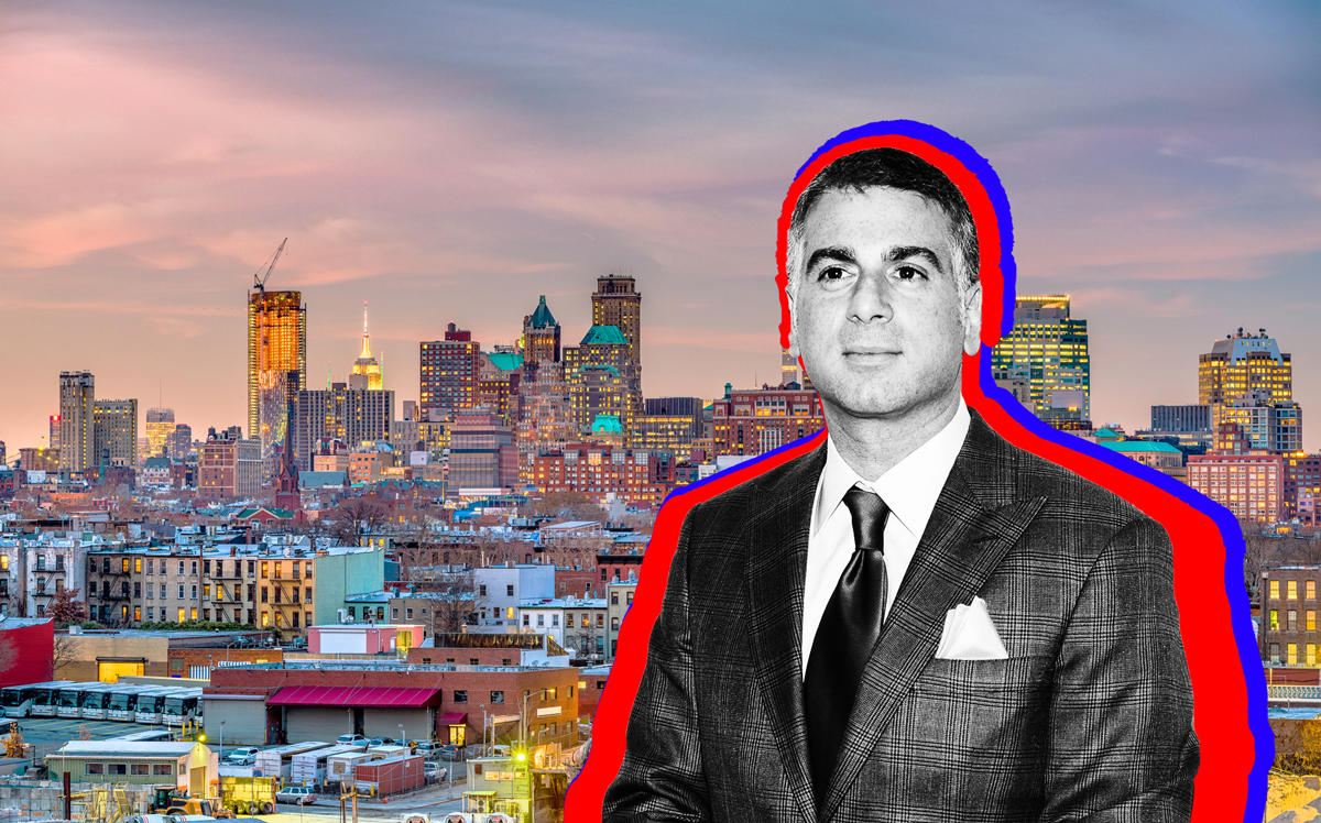 Joseph Douek and the Brooklyn skyline (Credit: iStock and Getty Images)