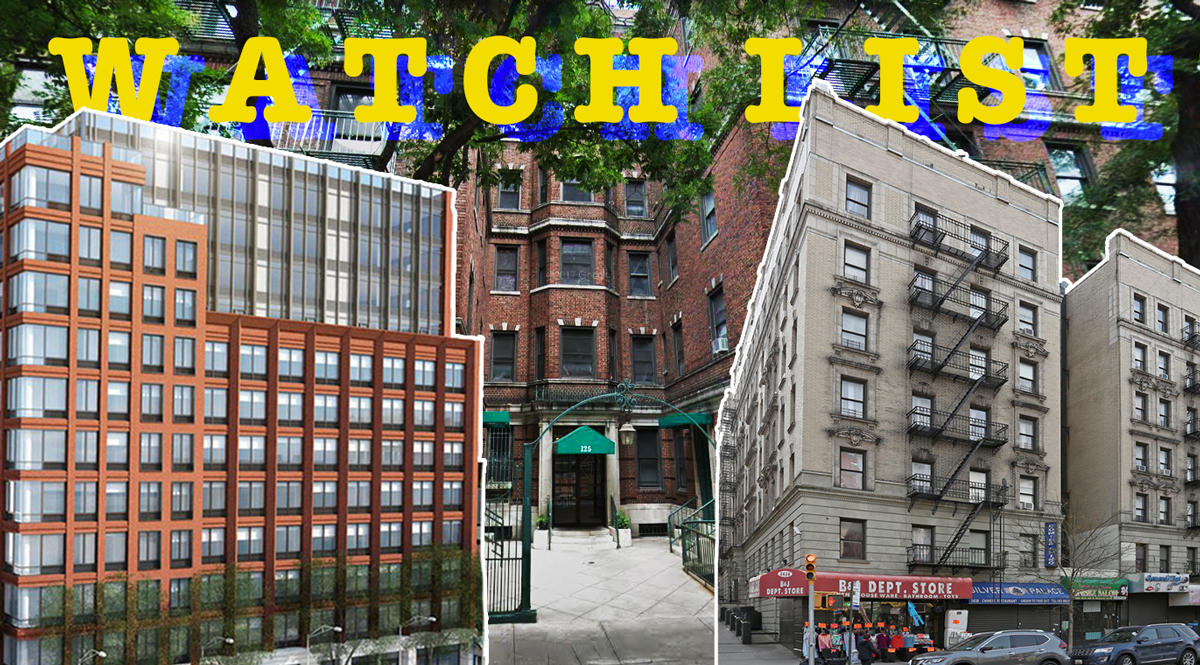From left: 237 11th Street in Park Slope, 125 West 16th Street, and 3430 Broadway (Credit: Google Maps)