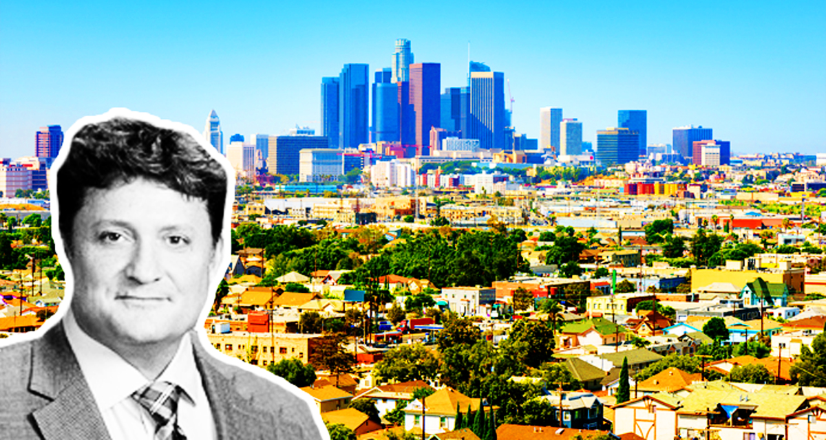 CoreLogic analyst Andrew LePage and Downtown Los Angeles (Credit: iStock)