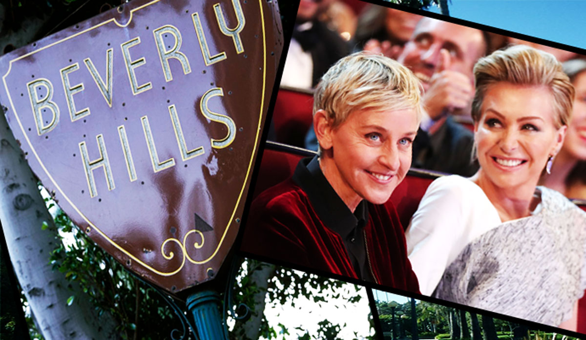 Ellen DeGeneres and actress Portia de Rossi (Credit: Getty Images)