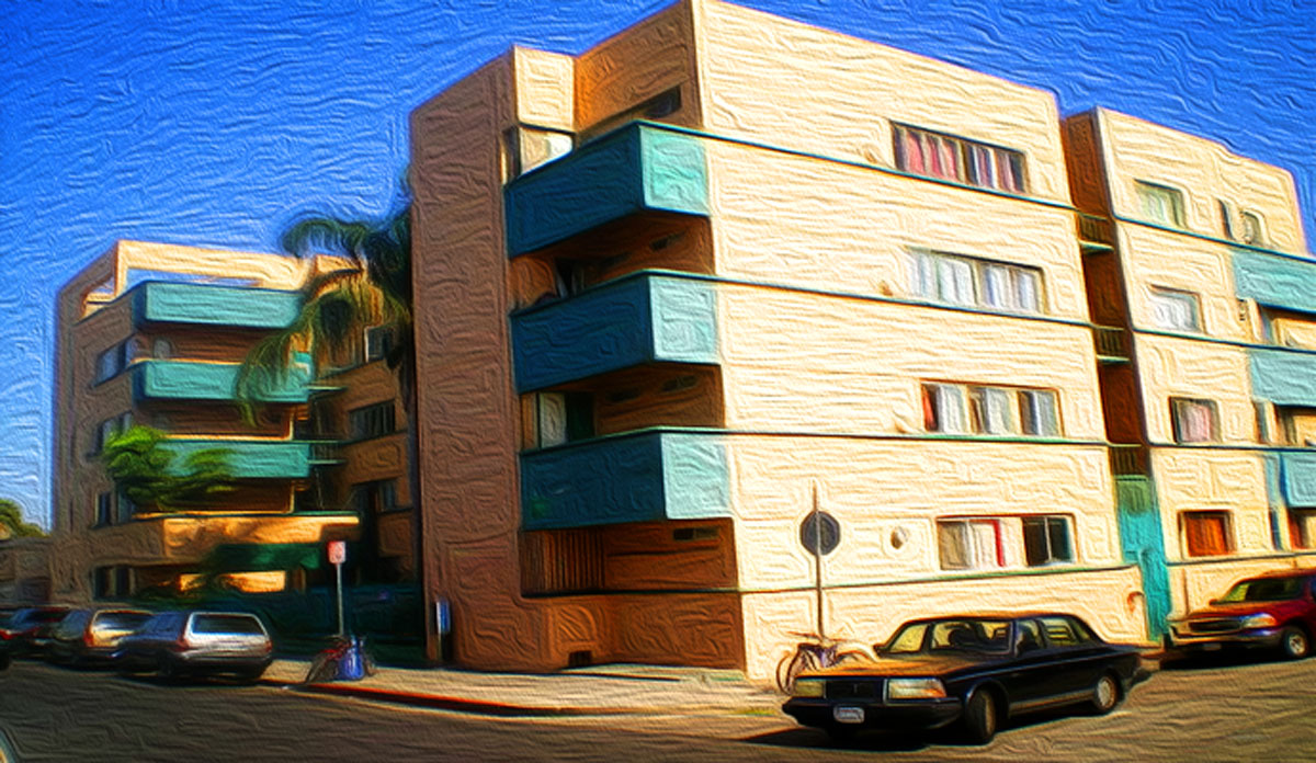 Jardinette Apartments, a rental building in East Hollywood