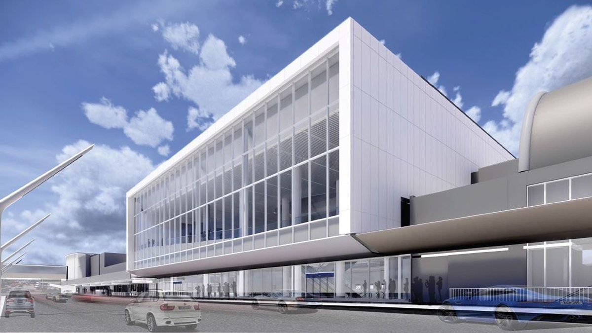 A rendering of American Airlines' $1.6 billion overhaul of LAX (Image via American Airlines)
