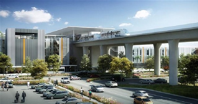 A rendering of the Consolidated Rent-a-Car facility (credit: Los Angeles World Airports)