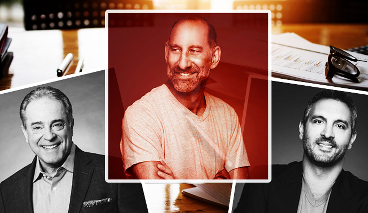 From left: Michael Caruso, Billy Rose, and Mauricio Umansky (Credit: iStock, The Agency)