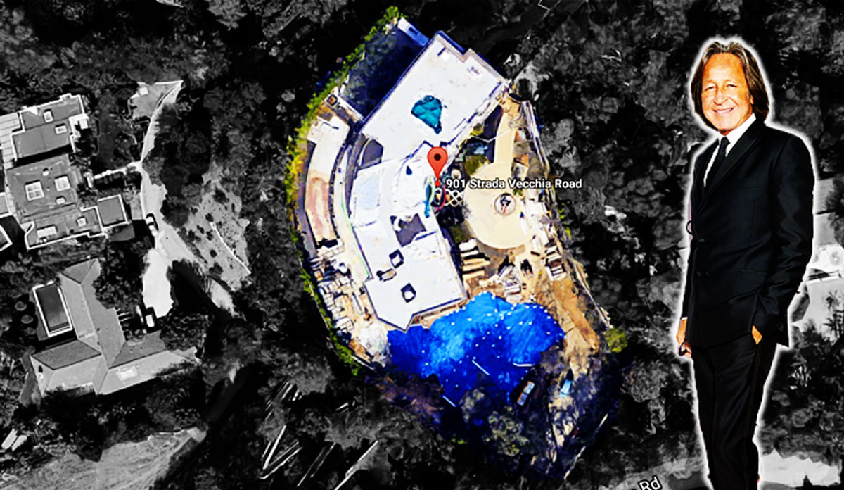 Mohamed Hadid and his mansion in Bel Air (Credit: Google Maps, Getty Images)