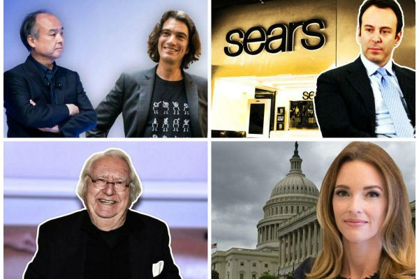 <em>Clockwise from top left: SoftBank could buy a majority stake in WeWork according to a report, Sears hires advisers ahead of possible bankruptcy, NAR hires former Trump administration official as its top lobbyist, and Richard Meier steps down from his firm months after sexual harassment allegations.</em>