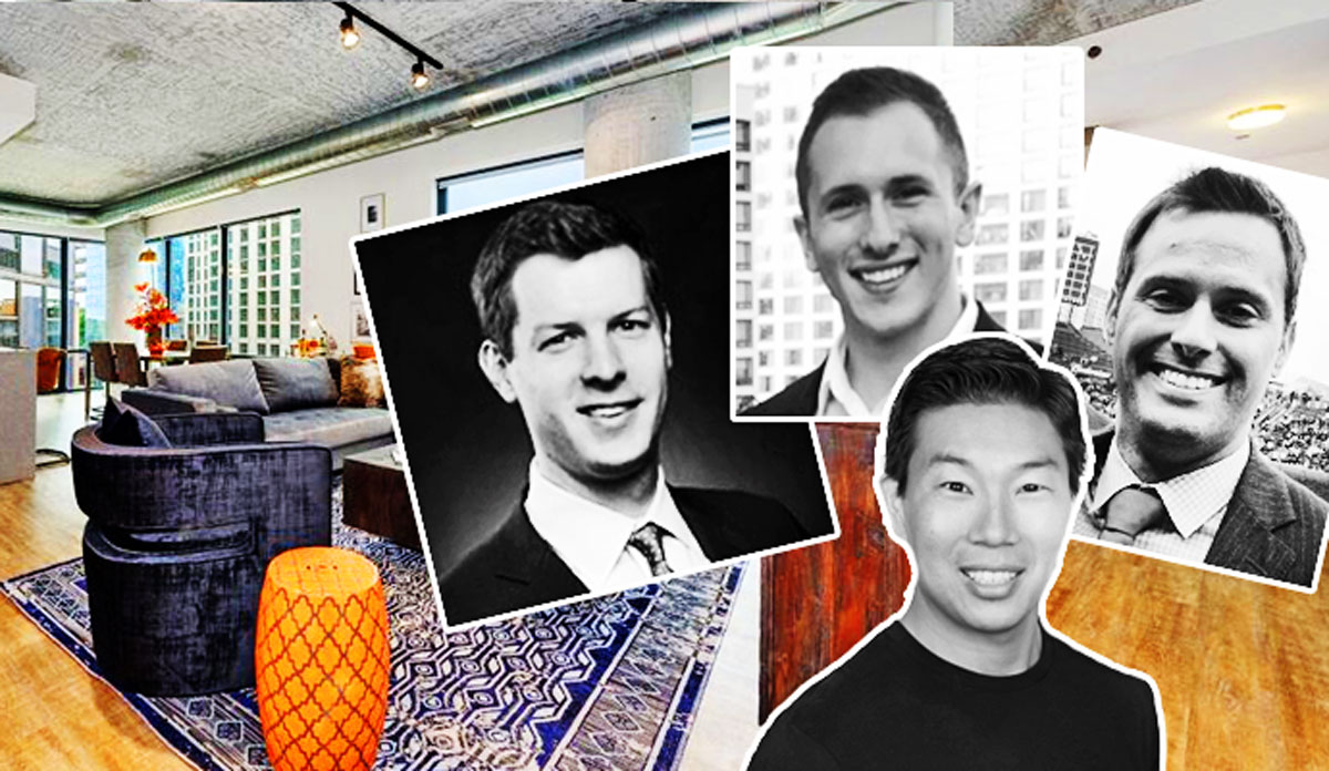 A short-term rental unit advertised by Reserve Rentals in Streeterville with Reserve Rentals co-founders Grant Hosking and George Savaricas, Domio CEO and co-founder Jay Roberts