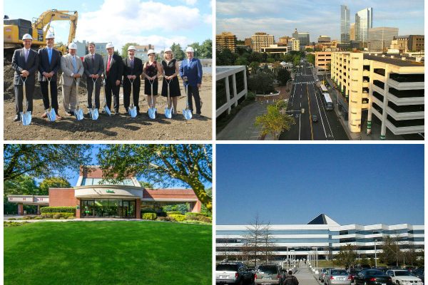 <em>Clockwise from top left: YoungCraft breaks ground on mixed-use development in New Rochelle, luxury rental building opens in White Plains after zoning change, Westchester leasing ‘moderately’ improves, and Cos Cob real estate agency sells TD Bank property in Darien for $6.9M.</em>