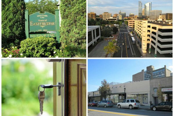<em>Clockwise from top left: Eastchester building’s super and landlord discriminated against black renters, suit says (credit: Anthony22), Nashville-based developer in contract to buy White Plains YMCA, White Plains building aimed at millennials won’t include parking spaces, and Fairfield County is facing an affordable housing ‘crisis,’ officials say.</em>