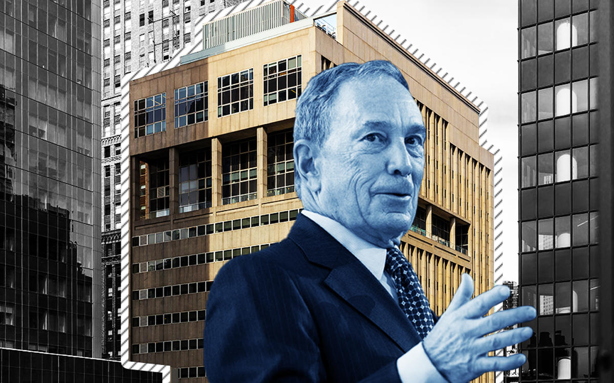 Michael Bloomberg and 120 Park Avenue (Credit: Getty Images and 120parkhq)