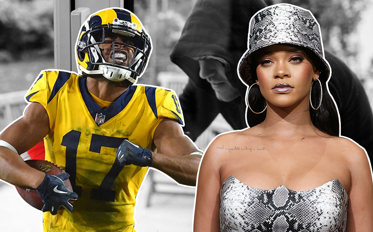From left: Robert Woods and Rihanna (Credit: Getty Images)