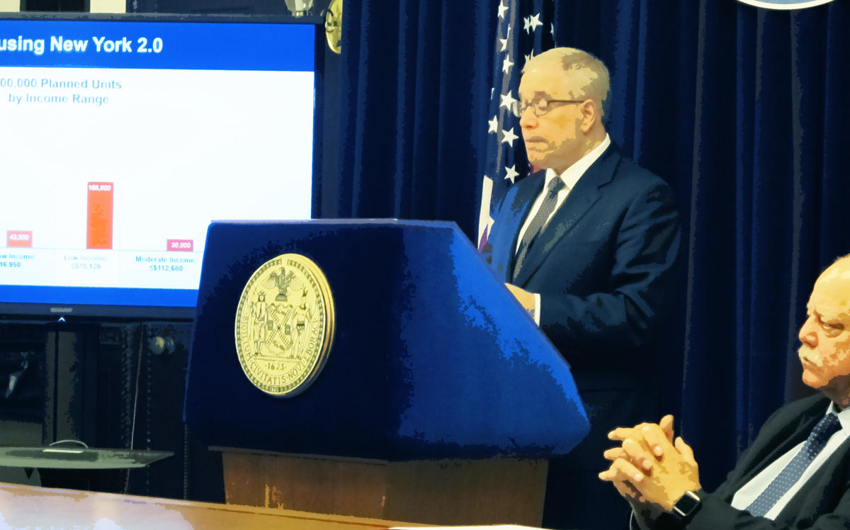 New York City Comptroller Scott Stringer unveiling his proposal