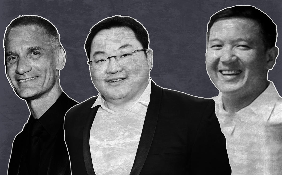 From left: Tim Leissner, Jho Low, and Roger Ng (Credit: Getty Images)
