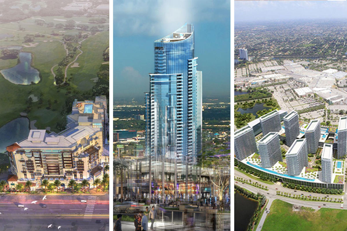 From left: Via Mizner, Miami Worldcenter, and Metropica