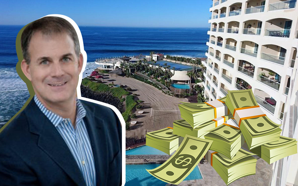 Magna Hospitality Group's Robert Indeglia and the Las Olas Resort. (Credit Magna Hospitality Group, Expedia, and iStock)