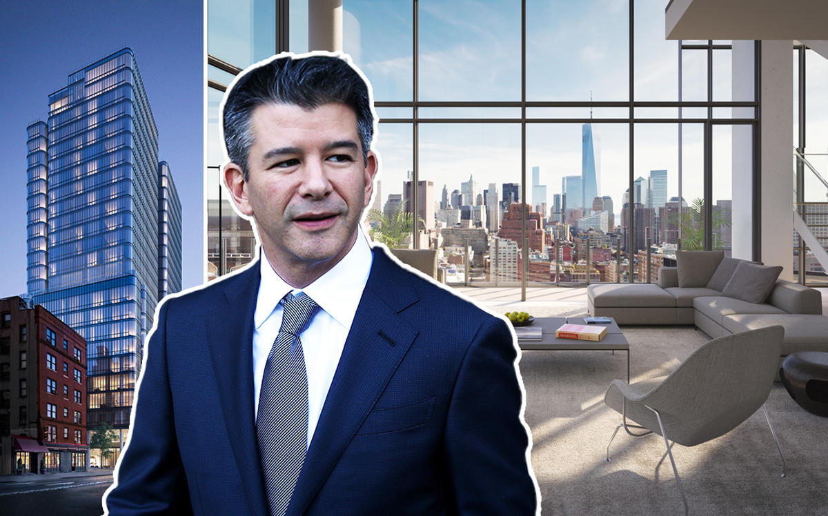 Travis Kalanick and 565 Broome Street (Credit: Getty Images)