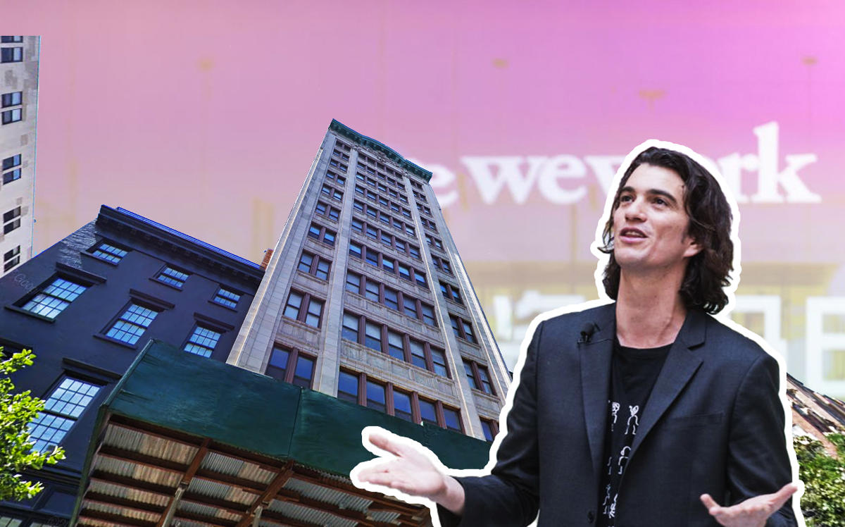 67 Irving Place and Adam Neumann (Credit: Google Maps and Getty Images)