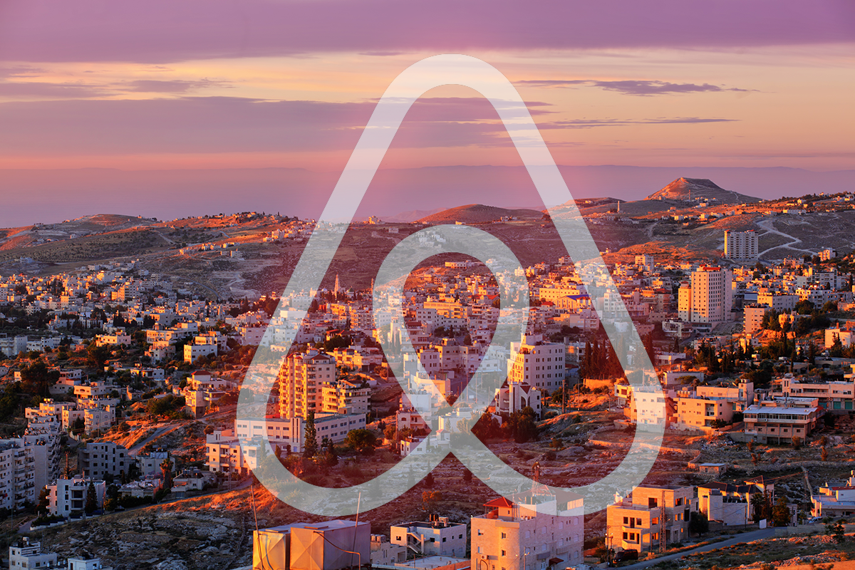 Airbnb stopped operating in the West Bank because of disputes over the territory between Israelis and Palestinians.