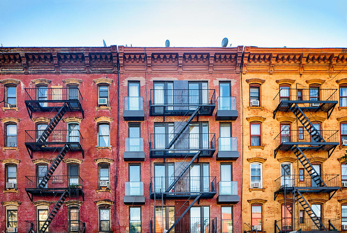 Apartment buildings in Williamsburg, Brooklyn (Credit: iStock)