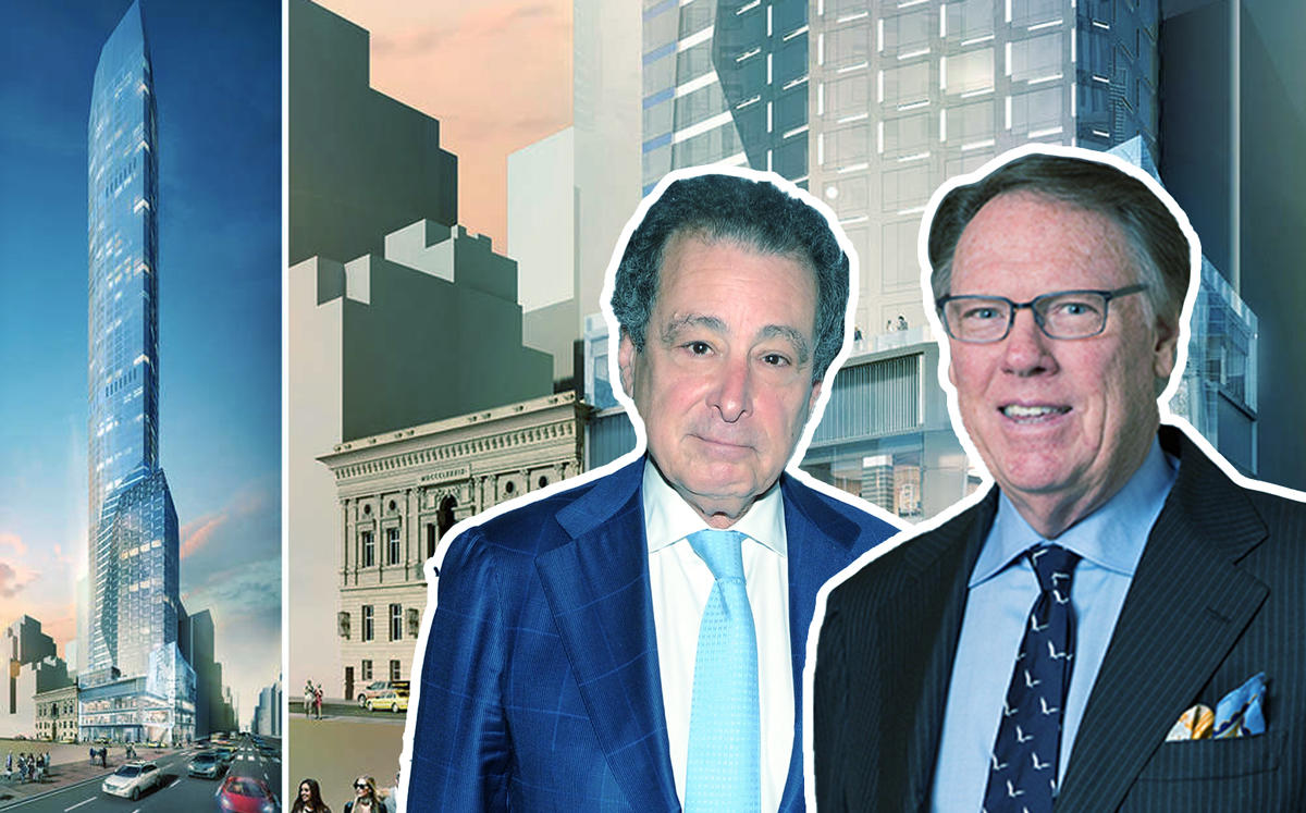 From left: 520 Fifth Avenue, Madison Equities’ Robert Gladstone, and Ceruzzi Properties’ Arthur Hooper (Credit: CityRealty and Getty Images)