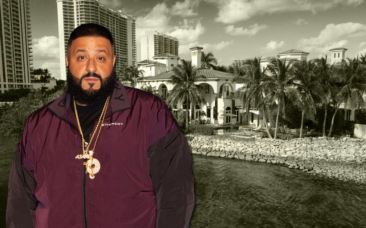 DJ Khaled and his Aventura home (Credit: Getty Images and Life Style Production Group for One Sotheby’s)