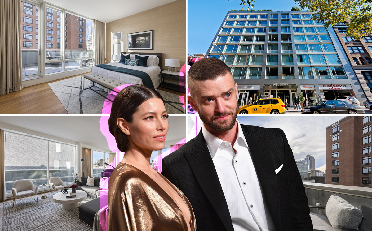 311 West Broadway with Justin Timberlake and Jessica Biel (Credit: Getty Images)