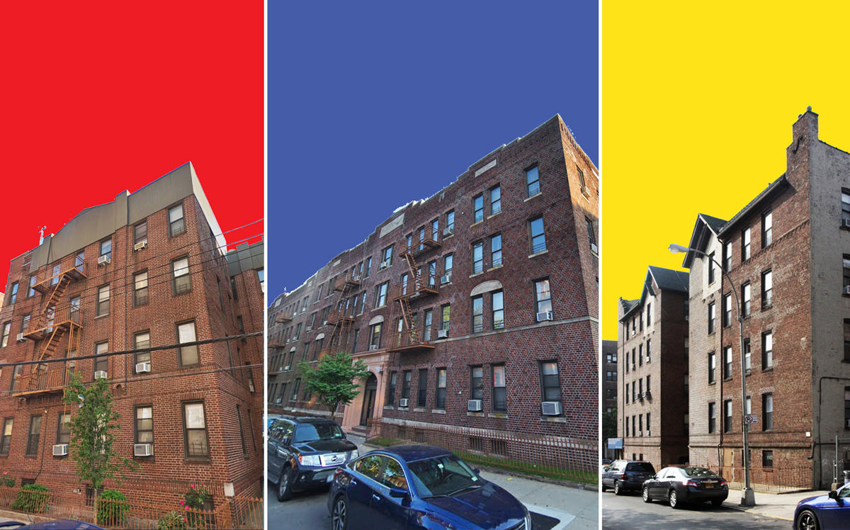 From left: 864 49th Street, 902, 914 and 926 47th Street, and 1016 50th Street in Brooklyn