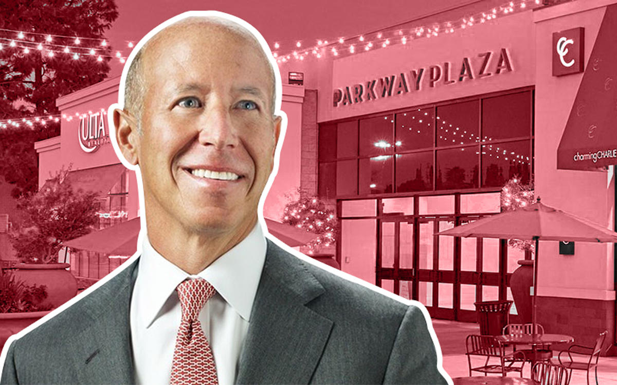 Parkway Plaza in El Cajon, California and Barry Sternlicht (Credit: Forbes)