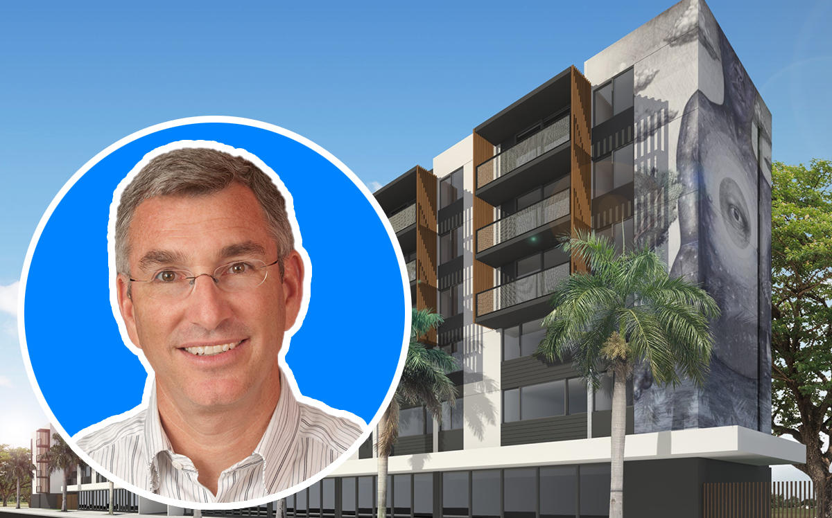 Rendering of Verbena and Pinnacle Housing Group partner David Deutch