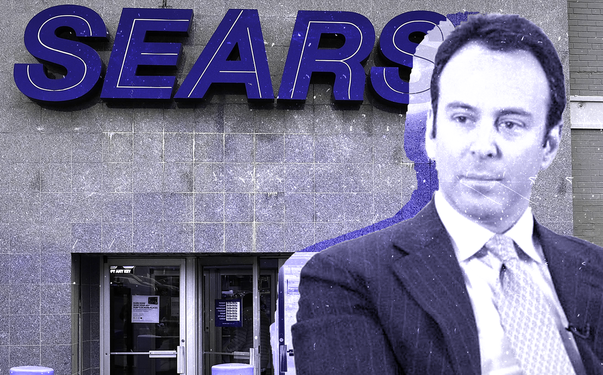 Sears CEO Eddie Lampert and a Sears store (Credit: Getty Images and iStock)