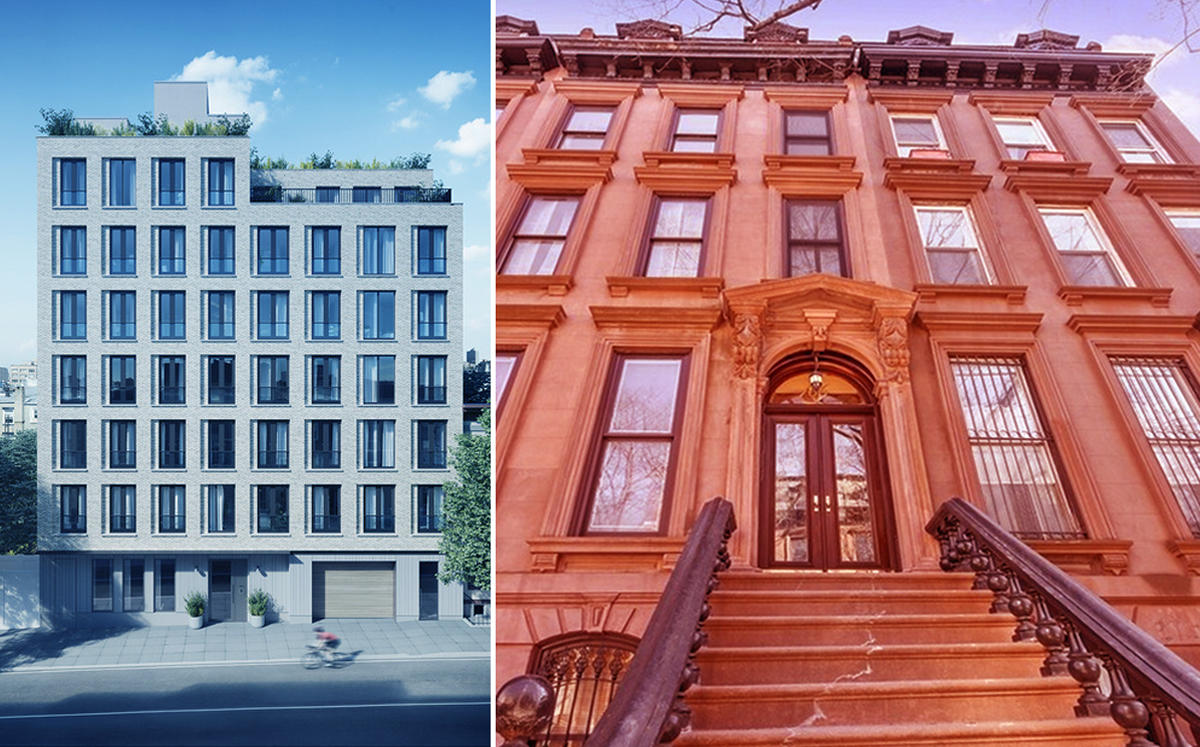 145 President Street and 166 Lafayette Avenue in Brooklyn (Credit: Stribling)