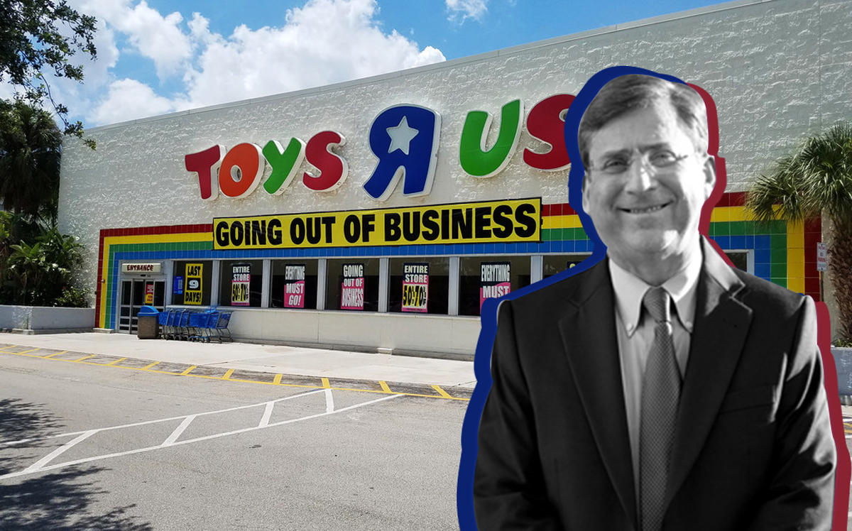 From left: Toys "R" Us Plantation store and Benderson Development’s Randy Benderson