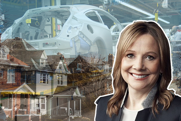 Left: Mary Barra, GM CEO and chairman (Credit: iStock, GM)