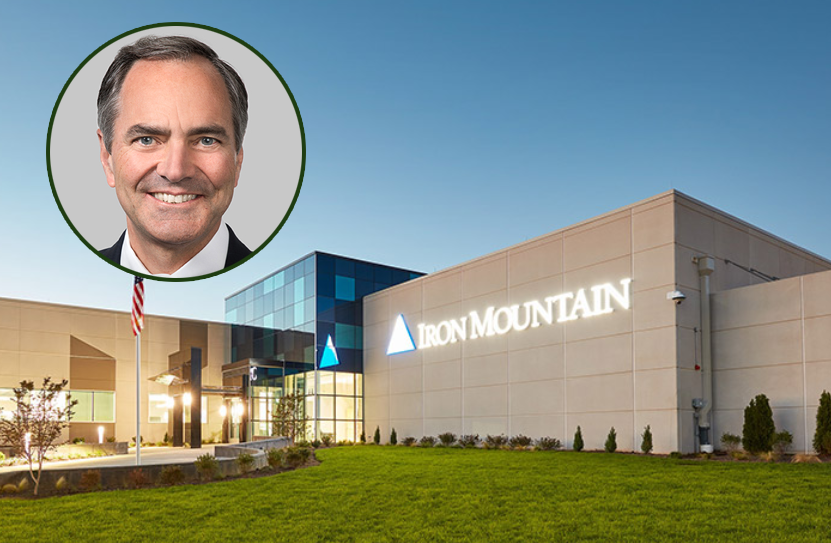 William Meaney and an Iron Mountain data center