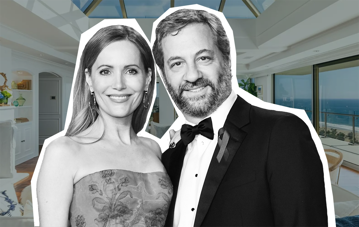 Leslie Mann, Judd Apatow and the Ocean Avenue penthouse