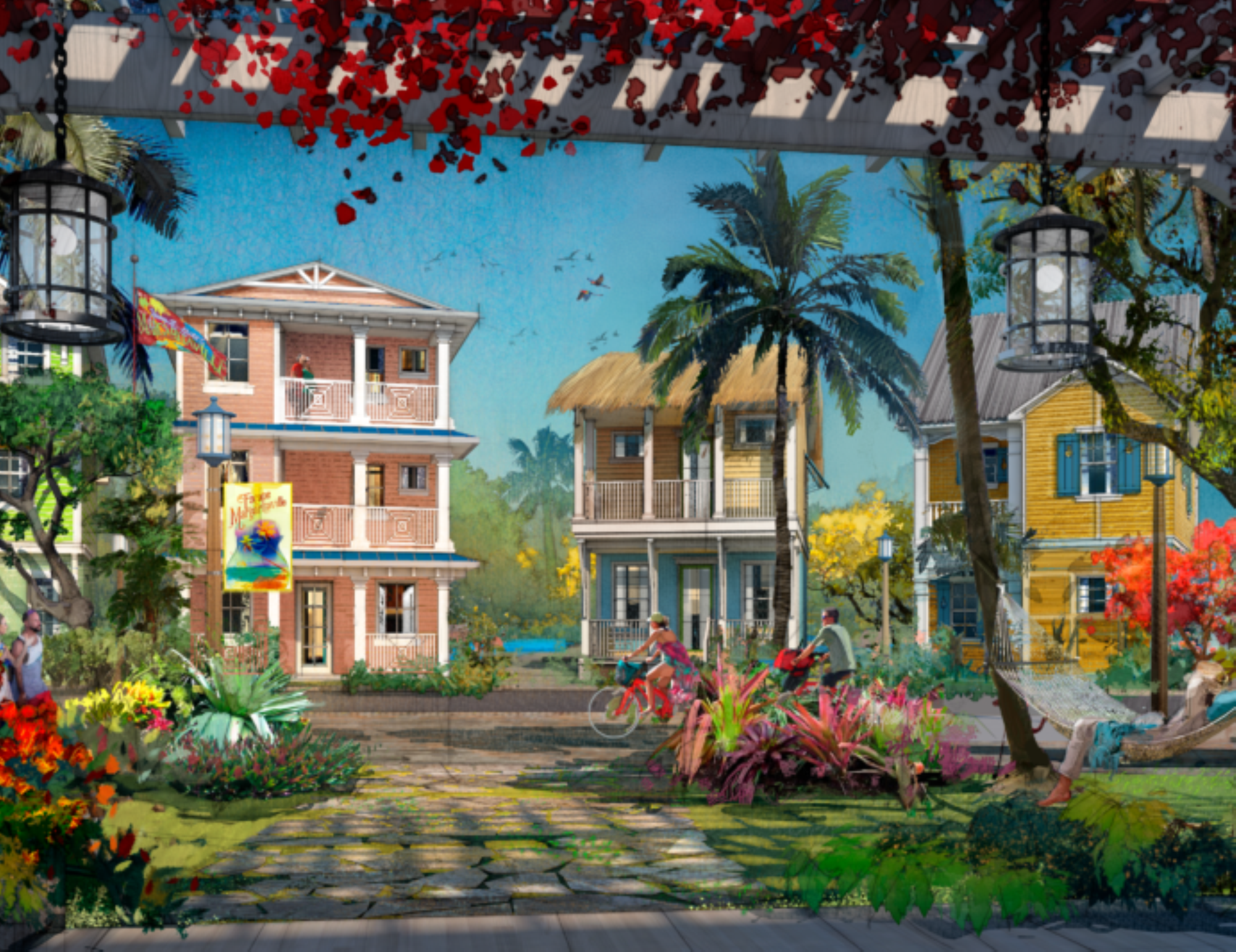 Margaritaville Resort Orlando cottages rendering